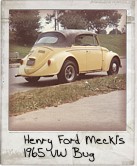 Photo Of Henry Ford Meckl's 1965 VW Bug