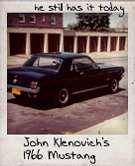 Photo Of John Klenovich's 1966 Mustang