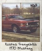 Photo Of Kostas Frangelakis 1970 Mustang